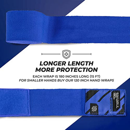 Sanabul Elastic 180 inch Boxing Hand Wraps for Boxing Gloves Muay Thai Kickboxing MMA Wraps for Men & Women