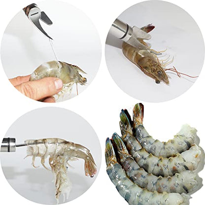 3 PCS Multifunctional Shrimp Peeler, 5 In 1 Multifunctional Shrimp Line Fish Maw Knife,Shrimp Deveiner Tool Shrimp Cleaner