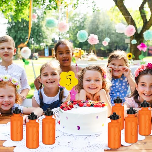 Zubebe 36 Pcs Sports Water Bottles Bulk Squeeze Reusable Bpa-free Plastic Water Bottles End of the Year Gifts Summer Gifts for Students School Travel Hiking Cycling Event Team Gift - color: Orange