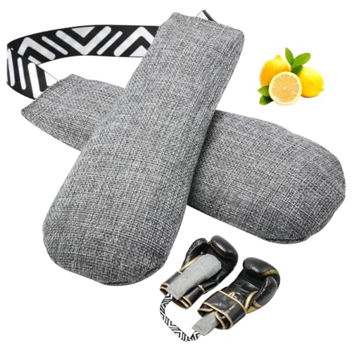Boxing Glove Deodorizer Lemon Fragrance Glove Deodorizers Bamboo Charcoal Sports Shoes Deodorizer with Connecting Strap
