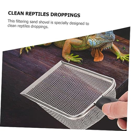 UPKOCH 2pcs Convenient Reptile Shovel Portable Substrate Shovel for Household Use Litter Accessory Rustproof Material