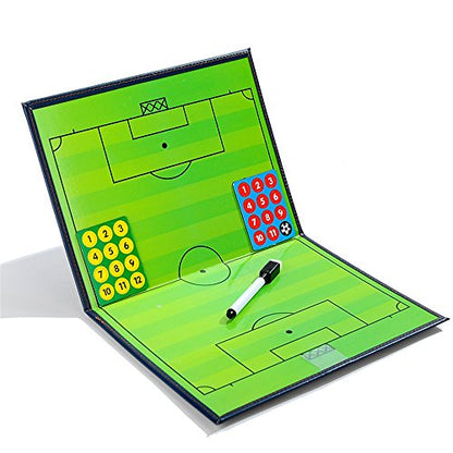 Pure Vie Portable Magnetic Soccer Coaching Board Football Tactics Clipboard - color: 17.32'' X 12.6''