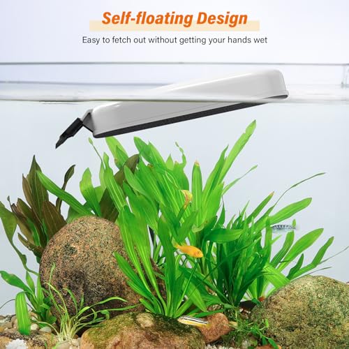 fishkeeper Magnetic Aquarium Fish Tank Glass Cleaner, Medium for 0.25-0.5in | Exquisite & Super Strong Magnetism, Double Side Floating Algae Scraper Cleaning Tools forAcrylic and Glass Tanks - size: M (for 0.25" - 0.5" glass)