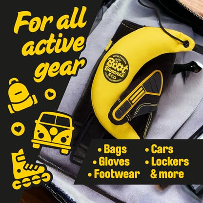 Boot Bananas Eco Travel Deodorisers | Light Weight, Sustainable, Reusable Sports Shoe & Glove Deodorizer Odour Neutralizer & Air Purifier | Eco-Conscious | Lasts up to 12 Months | 1 Pair