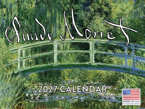 Claude Monet Calendar 2027 Impressionist Art Monthly Wall Calender 12 Month - color: Claude Monet