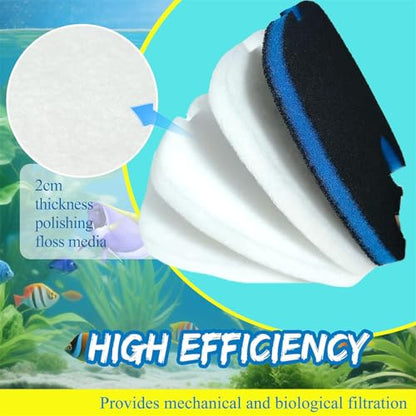 Premium Replacement Sponges for Aquariums Canister Replacement Sponges Filter Pad for Aquariums Canister Universals Air Filter Impregnated Sheet Pad