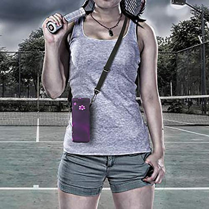 Neoprene Water Bottle Carrier Bag with Adjustable Shoulder Strap,Insulated Water Bottle Cover for Stainless Steel/Glass/Plastic Bottles - color: Purple Flowers, size: 500ml