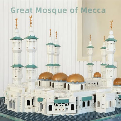 CAXIMSY Great Mosque of Mecca Building Blocks Set Islamic Masjid Architectural Model Toys Muslim Eid Gifts for Kids Adult 2291 Pieces - style: Great Mosque of Mecca Model