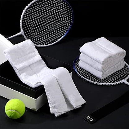 Moukeren 16 Pcs Football Towel Bulk Cotton Quarterback Pitching Football Field Towel with Hook and Loop Fastener for Youth Men, Sports, Football, Gym, Yoga, Golf