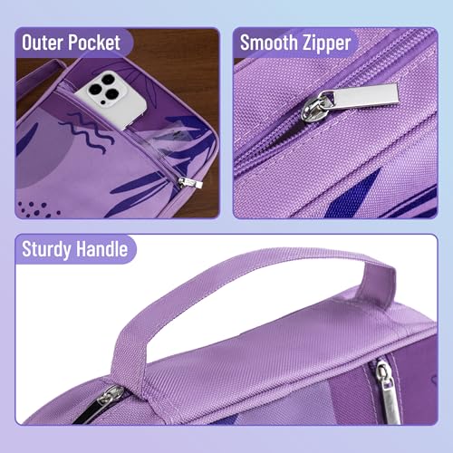 Mr. Pen- Bible Cover Case | Carrying Book Case with Durable Handle and Zippered Pocket, Bible Protective Church Bag for Men & Women, Christian Gifts - color: Lavender