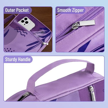 Mr. Pen- Bible Cover Case | Carrying Book Case with Durable Handle and Zippered Pocket, Bible Protective Church Bag for Men & Women, Christian Gifts - color: Lavender