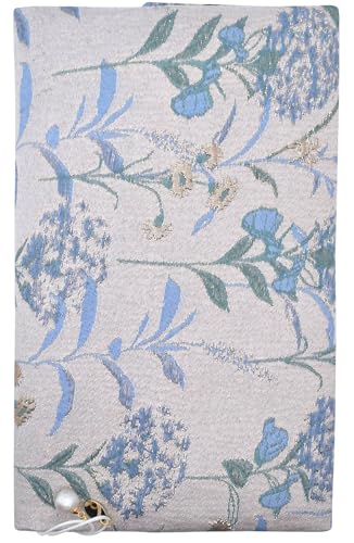 BLBMH 5x8 Fabric Book Covers for Paperbacks Quran Notebook - Dandelion Blue - color: Dandelions Blue