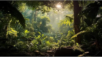 Aquarium Background, Ocean Fish Tank Background, Terrarium Background Cloth, Vinyl Cloth 48 x 18 inches - color: Forest, size: 48X18in