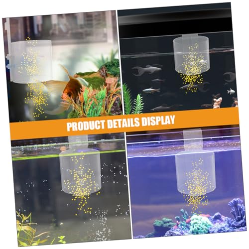 HEMOTON Fish Food Feeder Acrylic Feeding Ring Floating Tray for Aquarium Betta Fish Tank Shrimp Turtle Feeder Suitable for Beginner