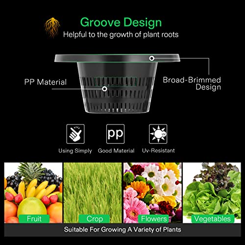 VIVOSUN DWC Hydroponic Growing System, 5-Gallon Deep Water Culture with VIVOSUN pH and TDS Meter Combo for Hydroponics, Pool and Aquarium
