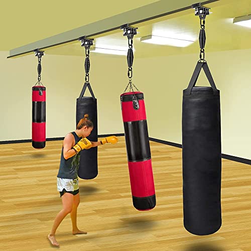 Punching Bag Hanger for I Beam 880 LBs Capacity Heavy Bag Mount Width Adjustable Boxing Bag Holder & Steel Beam Clamp for Beam - color: Hanger & Carabiner(1 Pack)