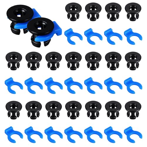 40 PCS Bowden Tube Coupler 1.75mm Bowden Tube Connector 3D Printer Clips Collet Clamp Clip Bowden-Collet 3D Printer Parts Accessories for 3D-Printers