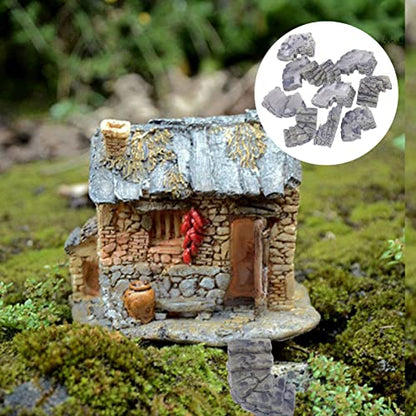 10pcs Fairy Garden Decor Rocks Aquatic Gravel Landscape Stones for Fish Tank