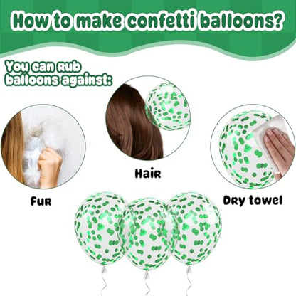 Paready Dinosaur Balloons, 60Pcs Dino Printed for Kids Boys Birthday Supply - color: Green Orange Dino