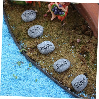 POPETPOP 5pcs Aquarium Decorative Gravel Mini Landscape Rocks for Flowerpot Fountain Garden