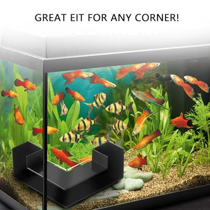 12.5x12.5x5.5cm Shrimp Cave Aquarium Tunnel Corner Decorations, 2 Openings Hideaway Decor Fish Tank Ornament Accessories for Shrimp Fish
