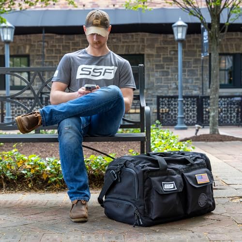 Heavy Duty 1000D Nylon Duffel Gym Bag (Black - Big Bud) - color: Black, style: Duffel Bag (Big Bud)