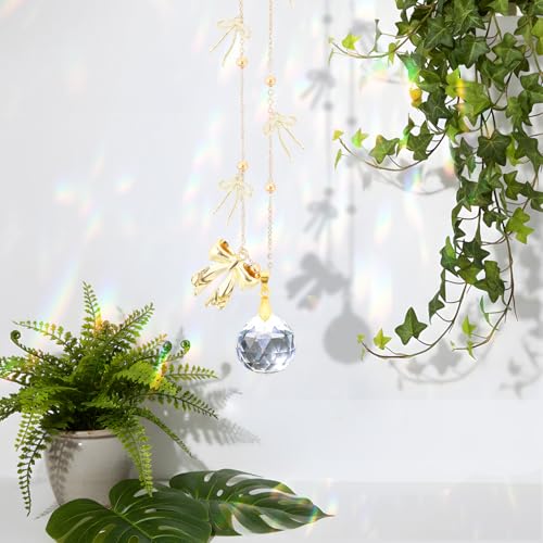 Bow Car Mirror Hanging Accessories - Gold Cute Coquettee Cars Charm - style: Bow