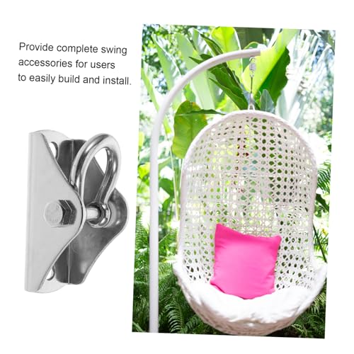 BESPORTBLE Stainless Steel Heavy Duty Ceiling Mount Hammock Hanging Hook Set Easy Installation Kit with Rotating Hangers for Punching Bag Swing and Hammock Chair Suspension