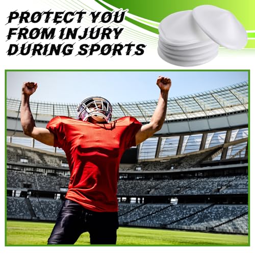 Meooeck 12 Pair Low Rise Knee Pads White Inserts Light Knee Pad Saver for Youth Men Women Kids Adult Football Basketball Volleyball