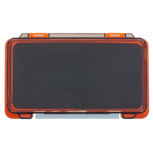 Fishing Tackle Box Slit Foam Case, Super Slim Fishing Lures Jig Box Hooks Spinners Spoons Storage Tackle Tray, (6.8 * 3.8 * 0.8inch) (Orange) - color: Orange