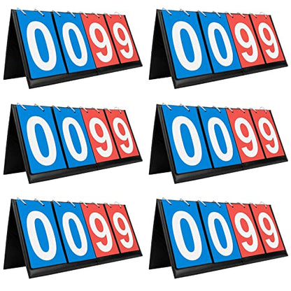 GOGO 6Packs Desktop Scoreboards, 4-Digital Scoreboard for Sport Game