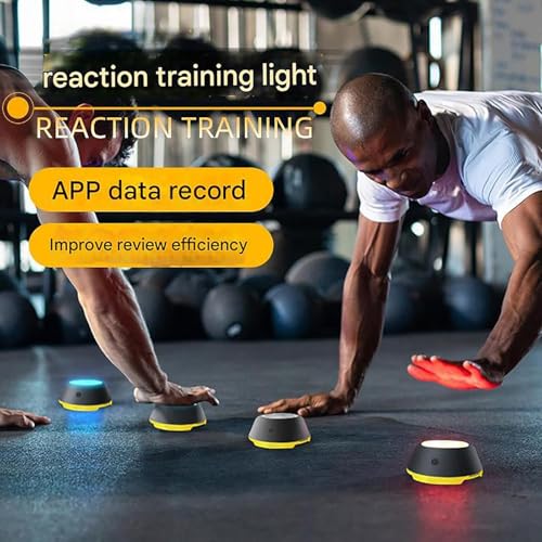 Reaction Training Lights Improves Reaction Speed and Agility，Reaction Training for Thletes, Trainers, Coaches, Fitness Trainers, Physical Educators,Physical Therapy - style: 4 pack