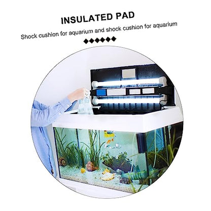 DECHOUS 5Pcs Premium Shockproof Non Slip Insulated Pad for Fish Tanks Absorption Mats Heat Preservation and Skid for Aquariums