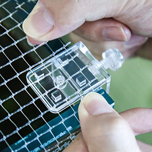 2 Pieces Fish Tank Screen Net Holder Clamp Anti-Jump Net Mounting Clip Multifunctional Transparent Acrylic Clamps Fish Tank Glass Cover Clips