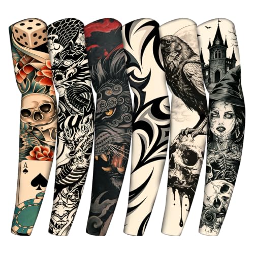YARIEW Temporary Tattoo Sleeves for Men Arm Sleeves for Men - color: Multicolor-16