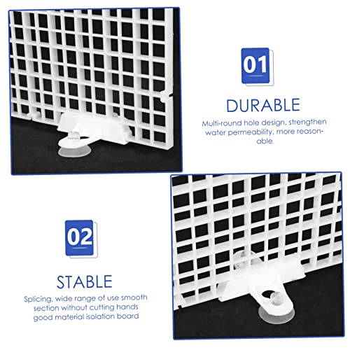 1set Aquarium Divider Panel Separator Bottom Grid for Fish Tank Isolation Half Mesh Cups Easy to Install Expandable Fish Divider