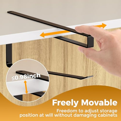Quehun Tumbler Lid Organizers, Ample Lid Capacity Up to 15 Lids, No Adhesive No Drill Tumbler Lid Organizer Holder Inside Cabinet, Space-Saving Tumbler Cup Lid Holder Organizer