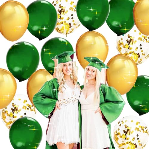 Graduation Party Decorations Green Gold 2026/Green Gold Graduation Decorations/Green Gold Balloons/St. Patrick’s Day/Birthday Decor
