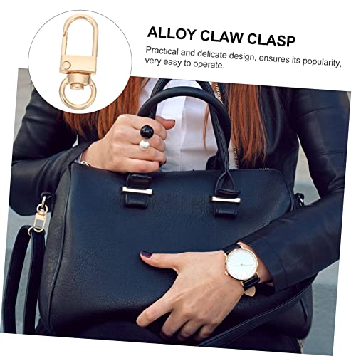 Housoutil 15pcs Heavy Duty Metal Lobster Claw Clasp Set for DIY Projects Keychains and Bag Accessories Sturdy Swivel Snap Hook for Crafting and Outdoor Use