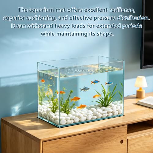 2 Pack Aquarium Leveling Mat for Under Tank 15''x 30''x 0.2'' | Fish Tank Pad Waterproof Shockproof Surface Texture Non-Slip Foam Without Adhesive Easy to Cut - size: 15''x 30''x 0.2''
