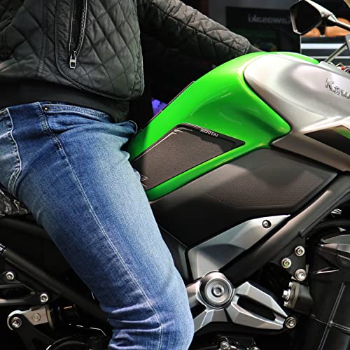 NIGHT CAT Motorcycle Gas Tank Protectors pad,Fuel Tank Protection Sticker,Compatible with Z900,Fuel Tank Side Traction mat,Anti-Slip(Side Traction pad) - color: Z900 Side Traction Pad