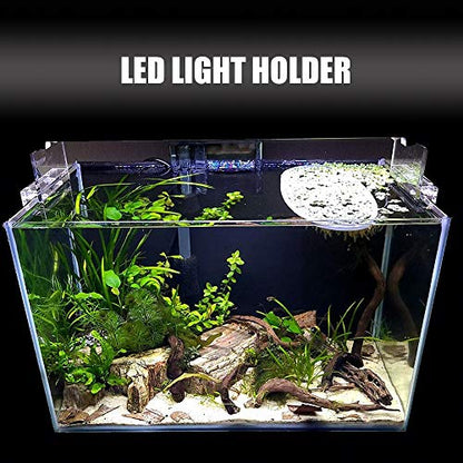 Hanging Aquarium Clear Acrylic Fish Tank LED Light Holder Lamp Fixtures Support Stands Box Aquatic Fish Tank Lighting Tools