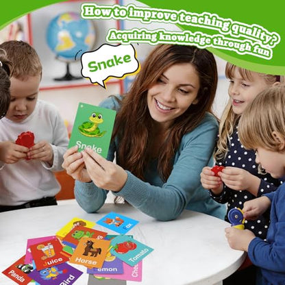 Toddler Learning Flash Cards, 60 PCS Double Sides Flashcards for Alphabets, Numbers, Colors, Shapes, Sight Words, Baby Cognitive Flashcards for Kids, Preschool Kindergarten Learning Activities - style: Cognitive Learning Cards