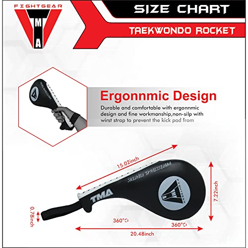 TMA Taekwondo Kick Pad, Durable Striking Pads for Kickboxing Training, Kicking Pad, Karate Kicking Pad, Taekwondo Kick Pad Target, Kicking Pads for Martial Arts, Punching Pads, (Single)
