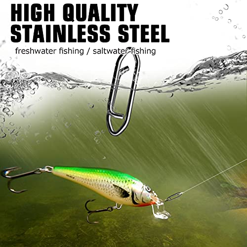 High Strength Fishing Snap Saltwater Stainless Connector Snaps Swivels Tackle Steel Power Fishing Clip Lure Quick Change Black Nickel - size: Size3 (70lb) 50 pcs