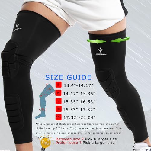Knee Calf Padded 2 Pack Compression Leg Sleeve Shin Protective Support - size: Large