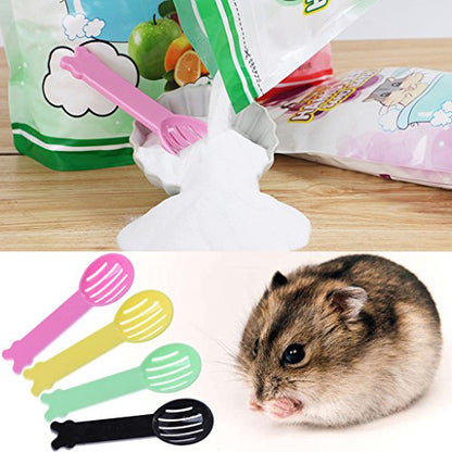3pcs Sifter Hamster Poop Scooper Sand Bath Scoop Litter Scoop Sandbox Hamster Bedding Pet Tools