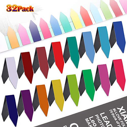 32 Pieces Arrow Shaped Magnetic Bookmarks, Assorted Magnet Page Markers Bookmarks Set, Magnetic Page Clips Bookmark for Students School Office Reading Supplies, Planner