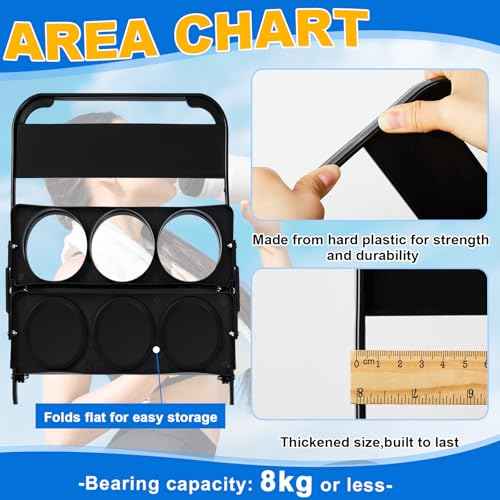 Suclain Water Bottle Carrier with 20 Oz Bottles and Stickers Plastic Wide Mouth Sports Water Bottle Squeeze Team Bottles with Black Lid for Fitness Bike Gym(14 Pcs,White) - color: White