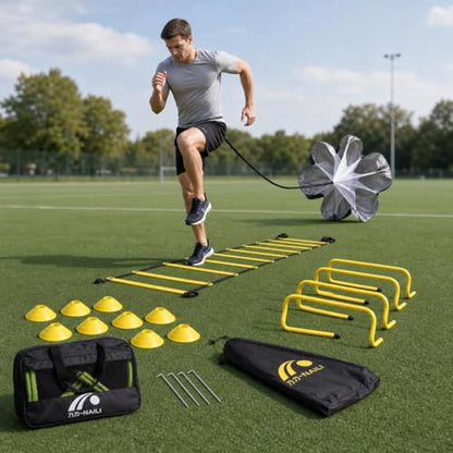 Agility Training Equipment Set, Football Training Equipment Kit, Speed Training Agility Ladder, Resistance Cones